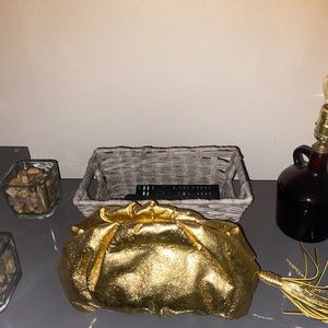 Rebecca Minkoff Ruched Faux Leather Clutch